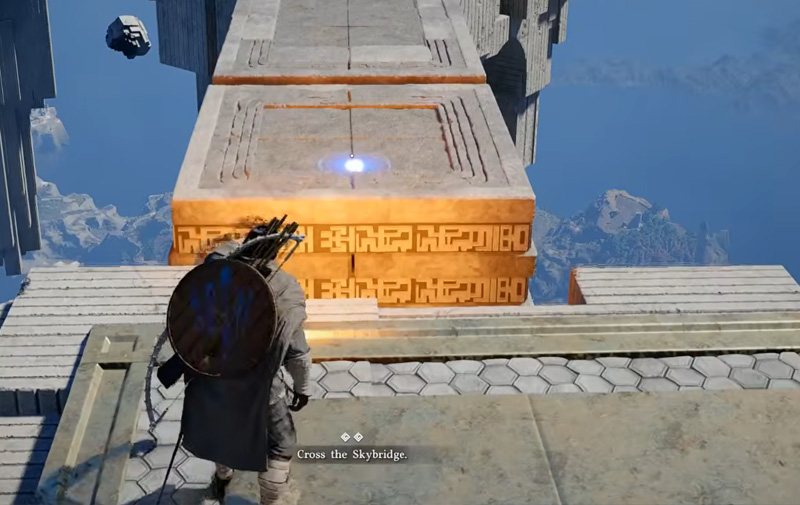 Floating platforms leading to the Ethereal Pathway