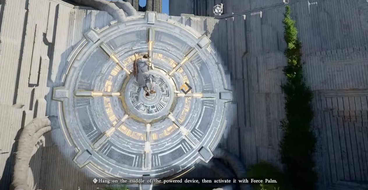 Using Force Palm on the circular power supply mechanism