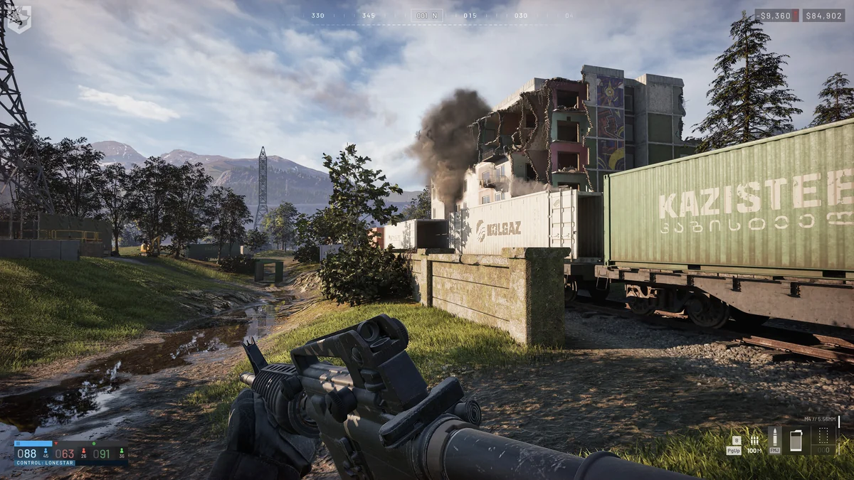 Destroyed buildings in WARDOGS - destruction and building are core mechanics