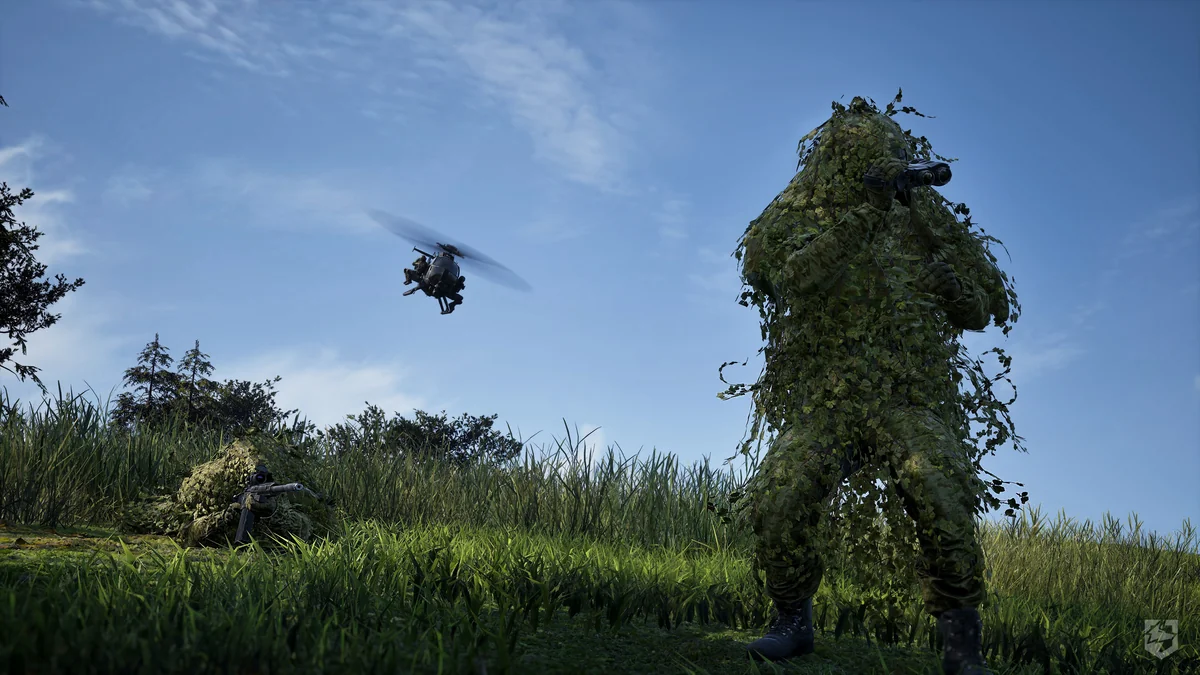 WARDOGS recon player in a ghillie suit