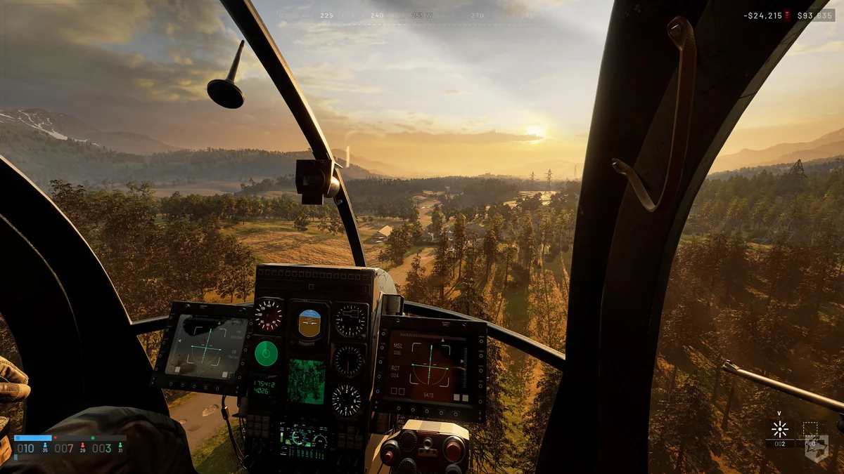 WARDOGS helicopter flying over the battlefield during the closed beta
