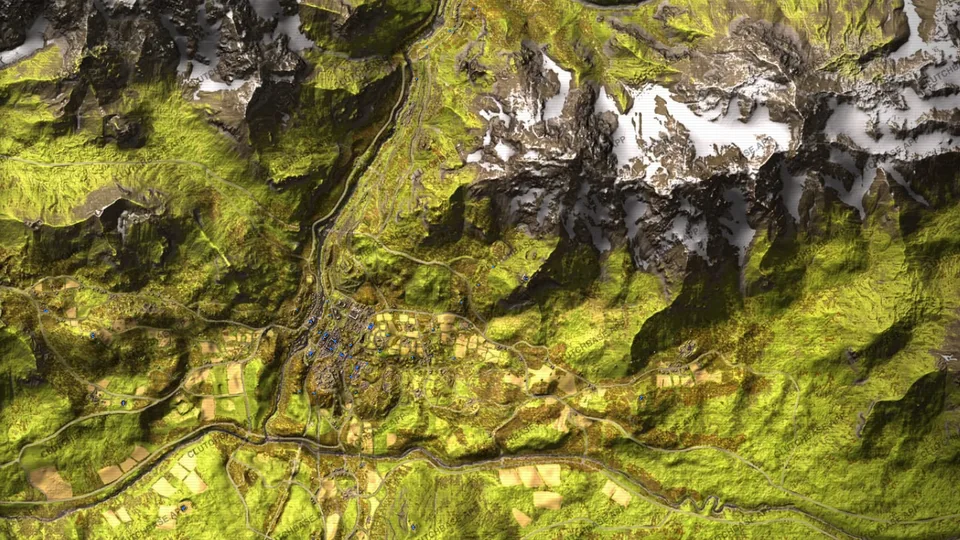 WARDOGS interactive Bakurani map with markers
